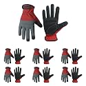 HANDLANDY Work Gloves for Men &amp; Women, Utility Mechanic Working Gloves Touch Screen, Flexible Gardening Gloves for Yard