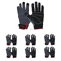 HANDLANDY Work Gloves for Men &amp; Women, Utility Mechanic Working Gloves Touch Screen, Flexible Gardening Gloves for Yard