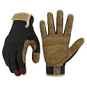 HANDLANDY Work Gloves for Men &amp; Women, Utility Mechanic Working Gloves Touch Screen, Flexible Gardening Gloves for Yard