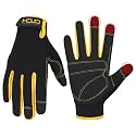 HANDLANDY Work Gloves for Men &amp; Women, Utility Mechanic Working Gloves Touch Screen, Flexible Gardening Gloves for Yard