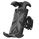 Handlebar Motorcycle Phone Holder Bike Phone Mount Automatic Shrinkage Flexible Stretch 360 Degree Rotation Universally Suitable for iPhone/Android 4.0-6.5 inches Cellphones on 22-32 mm Handlebars