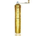 Handmade Brass 9 Inch Manual Coffee Grinder Large Pepper Mill With Handle Proper For Fresh Coffee Bean Peppercorn Grinder Brass Handle Crank With Giant Fine Refillable Grind For Flavor Turkish Style