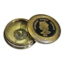 Handmade Brass Nautical Queen Victorian Pocket Compass - Vintage Style Tabletop Decorative Collectible Gift for Outdoor, Hiking, Camping, Maritime