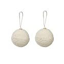 Handmade Christmas Ornaments - Baubles, 70mm, Silver, 4pc