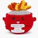 Emotional Support Dumpster Fire Crochet (Red)