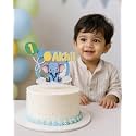 Handmade Elephant Theme Cake Topper – Custom Birthday Cake Decoration