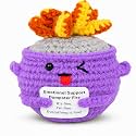 Emotional Support Dumpster Fire Crochet (Purple)