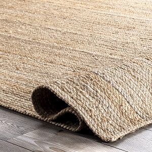 Handmade Natural Jute Cotton Natural Fibers Floor