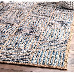 Handmade Natural Jute Cotton Natural Fibers Floor