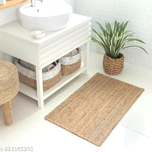Handmade Natural Jute Cotton Natural Fibers Floor