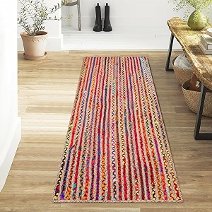 Handmade Natural Jute Cotton Natural Fibers Floor