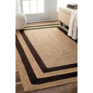 Handmade Natural Jute Cotton Natural Fibers Floor