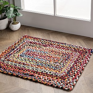 Handmade Natural Jute Cotton Natural Fibers Floor