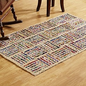 Handmade Natural Jute Cotton Natural Fibers Floor