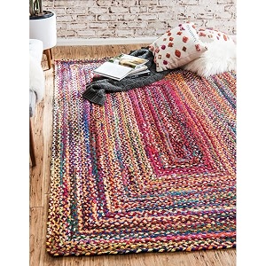 Handmade Natural Jute Cotton Natural Fibers Floor