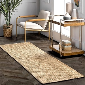 Handmade Natural Jute Cotton Natural Fibers Floor