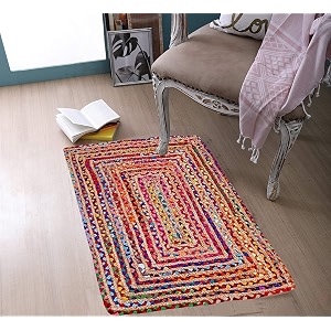 Handmade Natural Jute Cotton Natural Fibers Floor