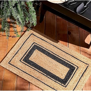 Handmade Natural Jute Cotton Natural Fibers Floor