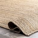 Handmade Natural Jute Cotton Natural Fibers FloorDoor