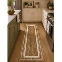 Handmade Natural Jute Runner Rug for Hallway
