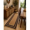 Handmade Natural Jute Runner Rug for Hallway