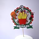 Handmade Personalized Foodie Birthday Cake Topper