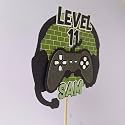 Handmade Personalized Gaming Birthday Cake Topper