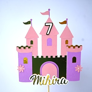 handmade personalized princess birthday cake topper