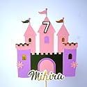 Handmade Personalized Princess Birthday Cake Topper