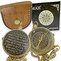 Handmade Religious Brass Compass Gift with Engraved & Embossed Faith Messages – Inspirational Christian Religious Gift Keepsake for Baptism, Confirmation, Christening, First Communion or Christmas