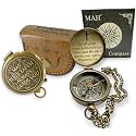 Handmade Religious Brass Compass Gift with Engraved & Embossed Faith Messages – Inspirational Christian Religious Gift Keepsake for Baptism, Confirmation, Christening, First Communion or Christmas