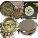 Handmade Religious Brass Compass Gift with Engraved & Embossed Faith Messages – Inspirational Christian Religious Gift Keepsake for Baptism, Confirmation, Christening, First Communion or Christmas