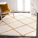 Handmade Shaggy Fur Rectangular Rugs And Carpet