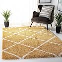 Handmade Shaggy Fur Rectangular Rugs And Carpet