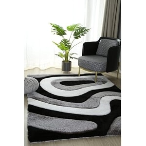 Handmade Shaggy Pure Microfiber Smooth Anti-Skid