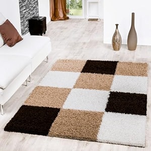 Handmade Shaggy Pure Microfiber Smooth Anti-Skid