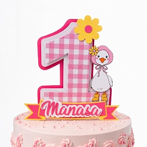 handmade silly goose cake topper  custom birthday cake decoration