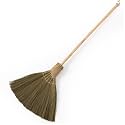 Handmade Whisk Sweeping Broom - Vietnamese Straw Soft Brooms - Large Long Broom with Wooden Handle - Brooms Decorative - 46.46 inch Length