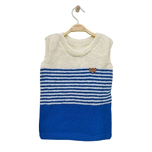 Handmade Winter Wear Kids Woolen Sleeveless Sweater