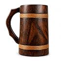 Handmade Wooden Beer Mug Wood with Sheesham