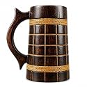 Handmade Wooden Beer Mug Wood with Sheesham