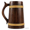 Handmade Wooden Beer Mug Wood with Sheesham