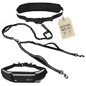 Hands Free Dog Leash for 2 Dogs Up to 250 lb, Waist Pouch, Lumbar Support