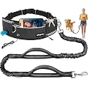 Hands Free Dog Leash, 240LB Heavy Duty Retractable with Fanny Pack