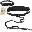 Hands Free Dog Leash for One Dog Up to 125 lb, Waist Pouch, Lumbar Support