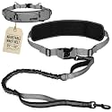 Hands Free Dog Leash for One Dog Up to 125 lb, Waist Pouch, Lumbar Support