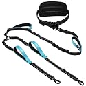Hands Free Leash for 2 Large Dogs, No Tangle Waist Walking Bungee Leash, 6-8 FT Double Dog Leashes(50-150 lbs)