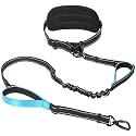 Hands Free Waist Dog Leash, 6-8FT Bungee Leash for 40-125lbs Dogs Walking