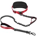 Hands Free Waist Dog Leash, 6-8FT Bungee Leash for 40-125lbs Dogs Walking