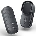 Hands Free Wireless Intercom Doorbell for Home Classroom, Wuloo Two-Way Communicator Doorbell Chime with 1/2 Mile Distance 4 Volume Levels 10 Chimes Battery-Operated with Mute Mode（1&1, Gray)